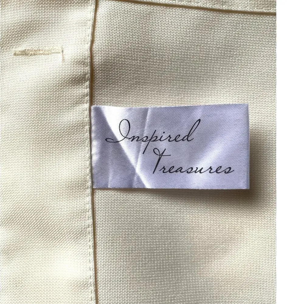 Inspired Treasures Embroidered Shower Curtain 70
